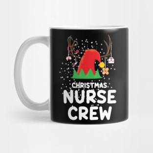 Christmas Nurse Crew ELF Hat Reindeer Merry Christmas Gift Mug